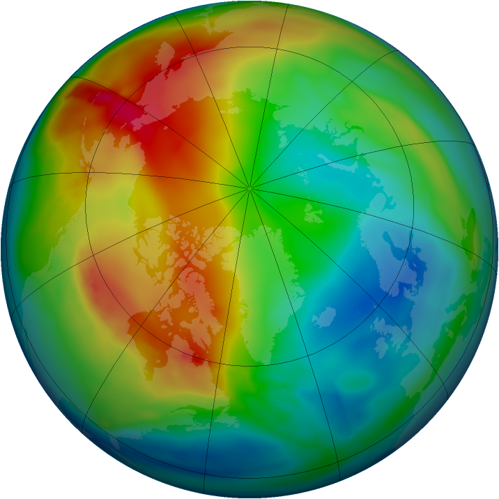 Arctic ozone map for 26 December 2006